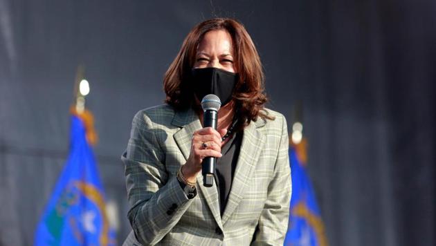 Kamala Harris made history on Saturday becoming the first person of South Asian descent and the first woman of colour to become the vice president-elect of the United States.(AFP)