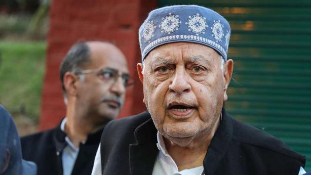 Jammu and Kashmir National Conference President Farooq Abdullah(PTI photo)