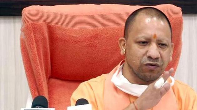 Uttar Pradesh Chief Minister Adityanath dedicated power projects worth about Rs 216 crore to Gorakhpur in a pre-Diwali gesture on Saturday.(ANI)