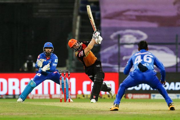 Abu Dhabi: Kane Williamson of Sunrisers Hyderabad plays a shot during Indian Premier League (IPL) cricket match against Delhi Capitals, at Sheikh Zayed Stadium in Abu Dhabi, United Arab Emirates, Sunday, Nov. 8, 2020. (PTI Photo/Sportzpics for BCCI)(PTI08-11-2020_000181B) (PTI)