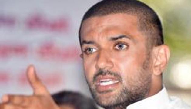 LJP chief Chirag Paswan’s main target in the Bihar Assembly election was Chief Minister Nitish Kumar’s Janata Dal (United). (Parwaz Khan / Hindustan Times) LJP chief Chirag Paswan’s main target in the Bihar Assembly election was Chief Minister Nitish Kumar’s Janata Dal (United). (Parwaz Khan / Hindustan Times)