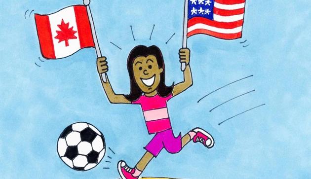 Cover of the comic Kamala in Canada(Image courtesy: Kaj Hasselriis)