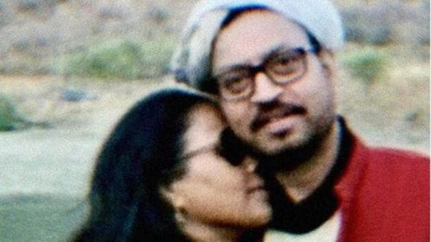 Irrfan Khan with his wife, Sutapa Sikdar.