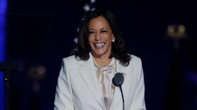 Harris, who visited the village when she was five, has often recalled walks with her maternal grandfather on Chennai’s beaches during annual trips from the US.(REUTERS) Harris, who visited the village when she was five, has often recalled walks with her maternal grandfather on Chennai’s beaches during annual trips from the US.(REUTERS)