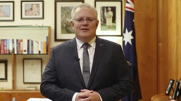 Morrison said Australia would welcome the US back to the WHO, and potentially the Trans-Pacific Partnership trade pact.(AP) Morrison said Australia would welcome the US back to the WHO, and potentially the Trans-Pacific Partnership trade pact.(AP)
