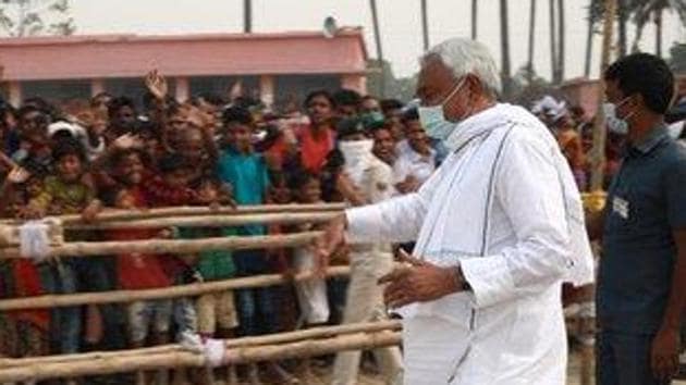 The Tejashwi Yadav-led Mahagathbhandan, which most exit polls have given an advantage, appears to be in a tight contest with the NDA. (Photo @NitishKumar) The Tejashwi Yadav-led Mahagathbhandan, which most exit polls have given an advantage, appears to be in a tight contest with the NDA. (Photo @NitishKumar)