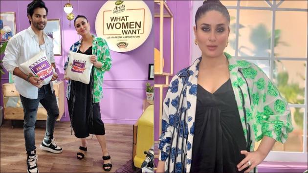 Kareena Kapoor Khan Hosts Varun Dhawan On What Women Want Her Unisex Tie Up Shirt Has Us Hooked Fashion Trends Hindustan Times