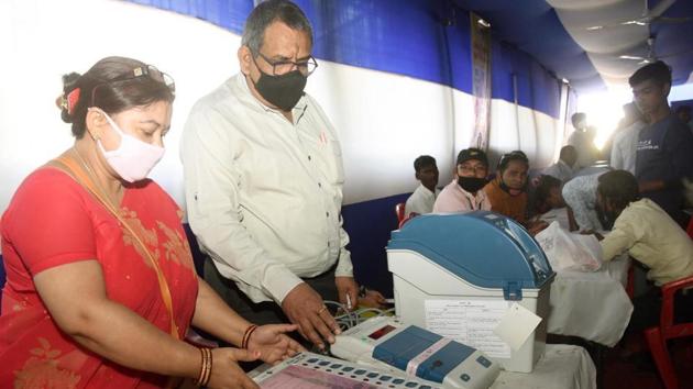 Of the seven assembly seats, where bypolls were held, six and one were held by the Bharatiya Janata Party (BJP) and the Samajwadi Party (SP), respectively, in the 2017 assembly elections. (HT File) Of the seven assembly seats, where bypolls were held, six and one were held by the Bharatiya Janata Party (BJP) and the Samajwadi Party (SP), respectively, in the 2017 assembly elections. (HT File)