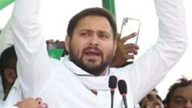 RJD leader Tejashwi Yadav has led the party in these elections riding on issues like unemployment and alleged mishandling of the migrants crisis and the floods in the state by Nitish Kumar government. (HT Photo) RJD leader Tejashwi Yadav has led the party in these elections riding on issues like unemployment and alleged mishandling of the migrants crisis and the floods in the state by Nitish Kumar government. (HT Photo)