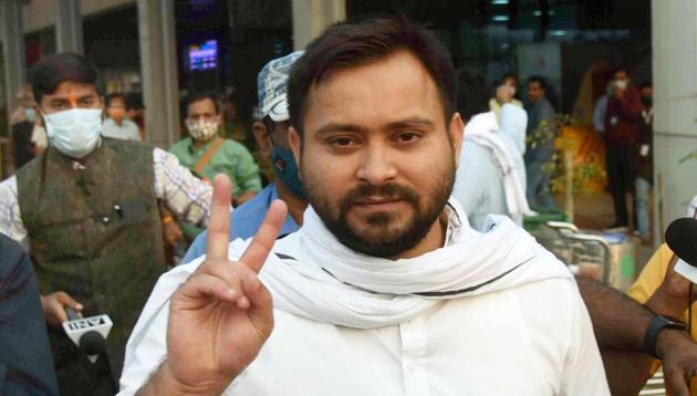 RJD leader Tejashwi Yadav.(Santosh Kumar/ Hindustan Times)