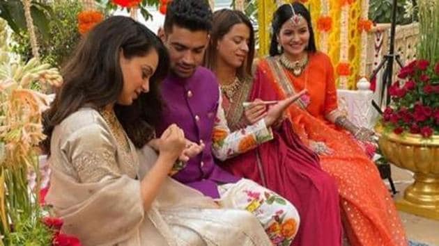 The two-day destination wedding of Kangana Ranaut’s brother is being held in Udaipur.