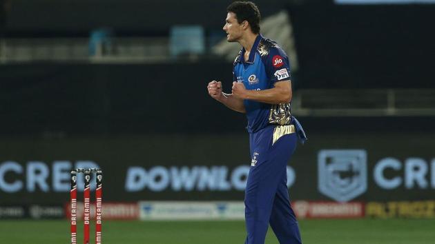 IPL 2020: Nathan Coulter Nile used his variations to great effect.(IPL/Twitter) IPL 2020: Nathan Coulter Nile used his variations to great effect.(IPL/Twitter)
