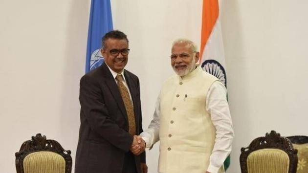 Prime Minister Narendra Modi and WHO chief Tedros Adhanon Ghebreyesus had a telephonic conversation on Covid-19 and vaccine. (File Photo: PMO)