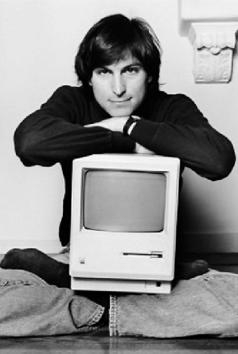 Steve Jobs on the cover of the Walter Isaacson biography. Steve Jobs on the cover of the Walter Isaacson biography.