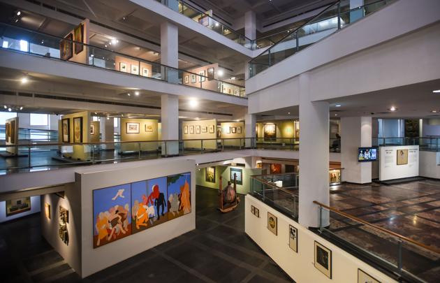 A view inside National Gallery of Modern Art after it re-opened amid coronavirus outbreak, in New Delhi, India, on Tuesday, November 10, 2020. (Amal KS/HT PHOTO) A view inside National Gallery of Modern Art after it re-opened amid coronavirus outbreak, in New Delhi, India, on Tuesday, November 10, 2020. (Amal KS/HT PHOTO)