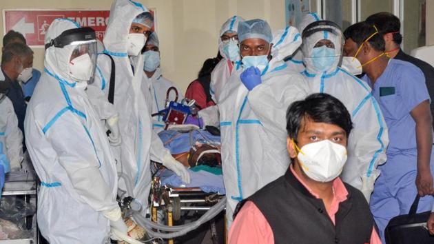 Jagarnath Mahto before being air-lifted to Chennai for further treatment in October. (PTI)