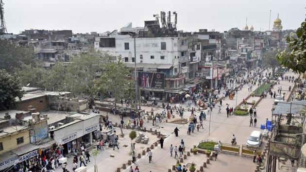 The redevelopment project was supposed to have been completed by May this year but was delayed because of the Covid-19 pandemic. (Ajay Agarwal/HT Photos) The redevelopment project was supposed to have been completed by May this year but was delayed because of the Covid-19 pandemic. (Ajay Agarwal/HT Photos)