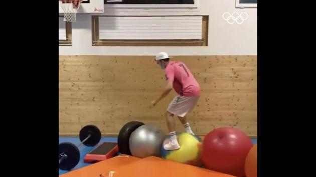 The image shows freestyle skier Andri Ragettli. (Twitter/@Olympics) The image shows freestyle skier Andri Ragettli. (Twitter/@Olympics)