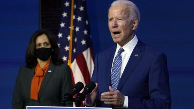 President-elect Joe Biden speaking on Monday at The Queen theater in Wilmington.(AP File Photo) President-elect Joe Biden speaking on Monday at The Queen theater in Wilmington.(AP File Photo)
