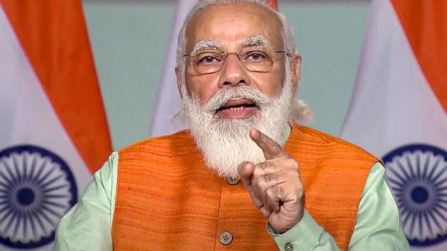 PM Modi called for strengthening convergence between India’s Indo-Pacific Oceans Initiative and Asean’s outlook on Indo-Pacific to “ensure a free, open, inclusive and rules-based” region.(PTI)
