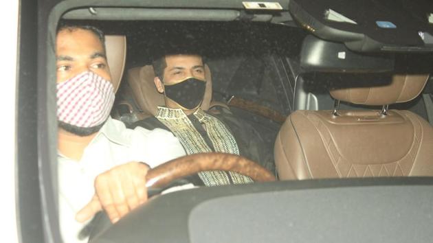 Karan Johar arriving at Ekta Kapoor’s house. Karan Johar arriving at Ekta Kapoor’s house.