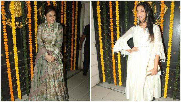 Urvashi Dholakia and Anupria Goenka at the Diwali party. Urvashi Dholakia and Anupria Goenka at the Diwali party.