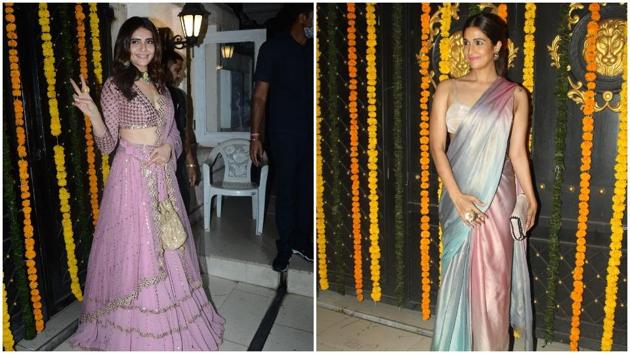 Karishma Tanna and Harleen Sethi at the party. Karishma Tanna and Harleen Sethi at the party.