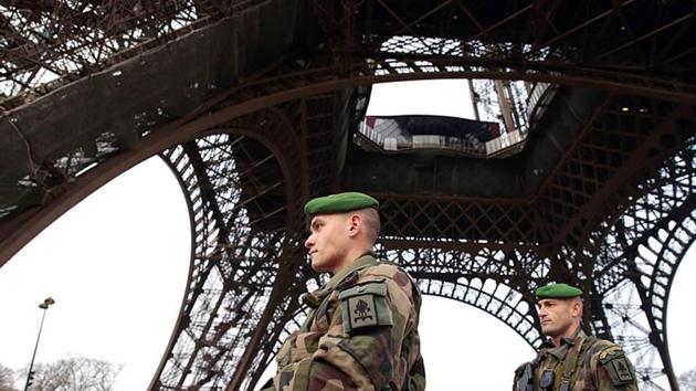 The ceremonies came as France is again under high alert for terrorist attacks after three Islamic extremist attacks since September have killed four people(AFP)