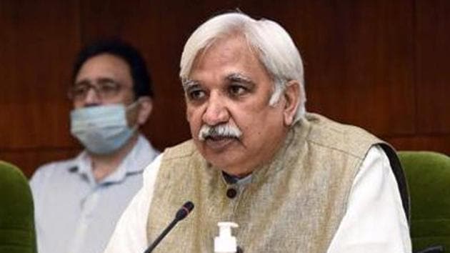 Chief Election Commissioner, Sunil Arora during the press conference to announce the schedule for Bihar Legislative Assembly Elections 2020, in New Delhi.(ANI File Photo)