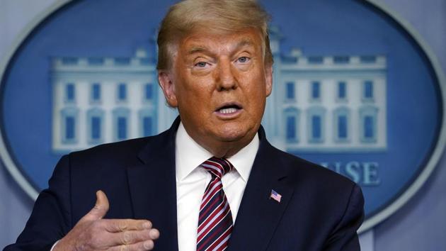 President Donald Trump speaking at the White House, in Washington.(AP File Photo) President Donald Trump speaking at the White House, in Washington.(AP File Photo)