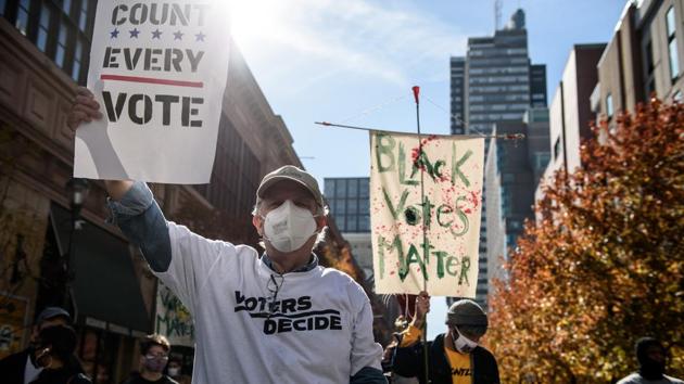 A law firm representing the Trump campaign in its challenges to the Pennsylvania election results gave notice that it’s withdrawing from one of the cases(Bloomberg) A law firm representing the Trump campaign in its challenges to the Pennsylvania election results gave notice that it’s withdrawing from one of the cases(Bloomberg)