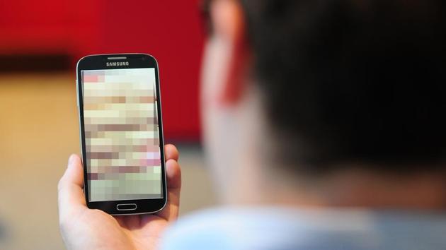 A man and his friend were arrested by Pimpri Chinchwad police for spreading a pornographic video and claiming that the woman in the video is his wife.(GETTY IMAGES (FOR REPRESENTATIONAL PURPOSE ONLY))