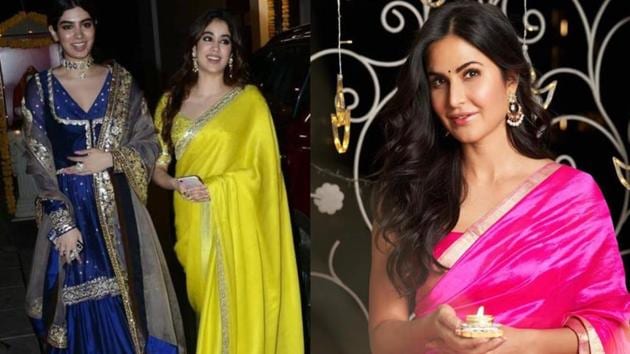 Janhvi Kapoor and sister Khushi, actor Katrina Kaif shared their Diwali looks. Janhvi Kapoor and sister Khushi, actor Katrina Kaif shared their Diwali looks.