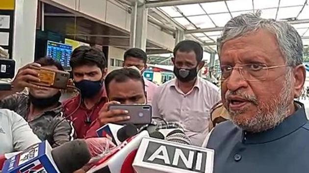 Sushil Kumar Modi has been serving as the deputy CM of Bihar since 2017.(ANI photo)