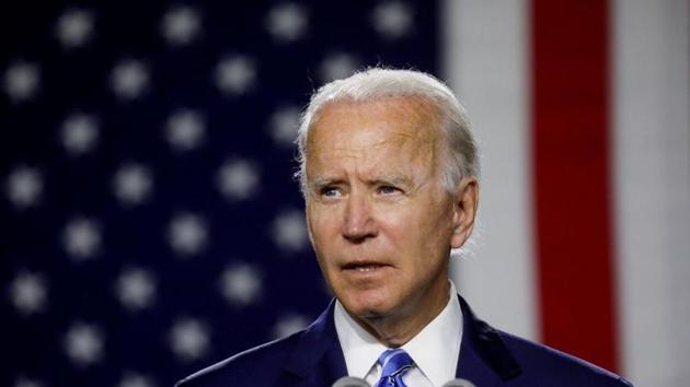 US president- elect Joe Biden speaks at an event about modernizing infrastructure and his plans for tackling climate change in Wilmington, Delaware.(Reuters)