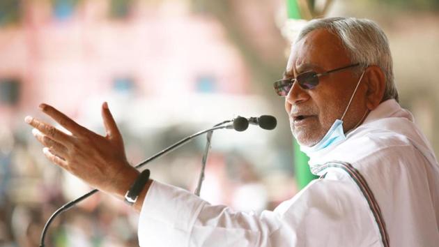 Janata Dal (United) chief Nitish Kumar.(HT photo)