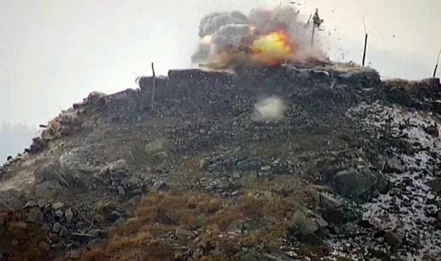 India retaliated to Pakistan’s unprovoked act of ceasefire violations by lighting up Pakistani posts and bunkers and terror launchpads. (ANI Photo) India retaliated to Pakistan’s unprovoked act of ceasefire violations by lighting up Pakistani posts and bunkers and terror launchpads. (ANI Photo)