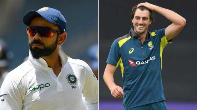 Photo of Indian skipper Virat Kohli (L) and Australian quick Pat Cummins (R)(Twitter) Photo of Indian skipper Virat Kohli (L) and Australian quick Pat Cummins (R)(Twitter)
