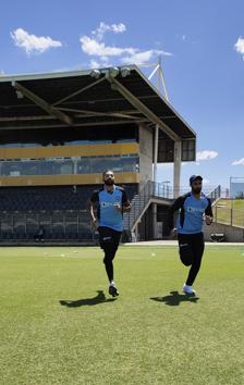 Mohammed Siraj, Sanju Samson jogging ahead of net sessions (BCCI/Twitter)