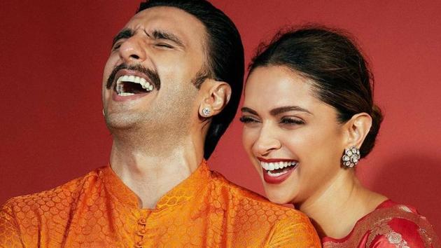 Ranveer Singh and Deepika Padukone celebrating Diwali 2020.