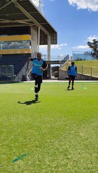 Prithvi Shaw, Hardik Pandya at the training session (BCCI/Twitter)