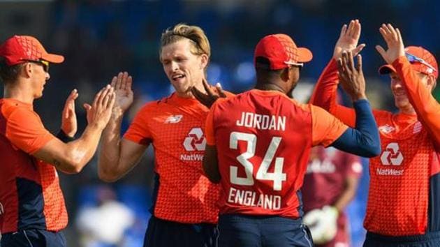England cricketers celebrate (AFP) England cricketers celebrate (AFP)
