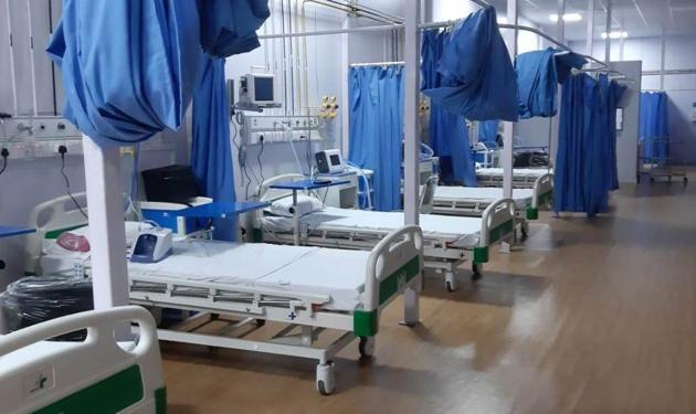 More than 14,000 beds are currently available in Covid-19 hospitals in the city. (HT Photo) More than 14,000 beds are currently available in Covid-19 hospitals in the city. (HT Photo)