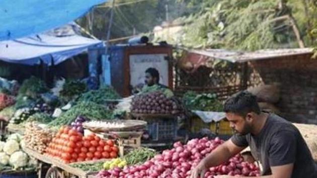 The rate of price rise in vegetables and potato remained high at 25.23 per cent and 107.70 per cent, respectively, during the month(AP)