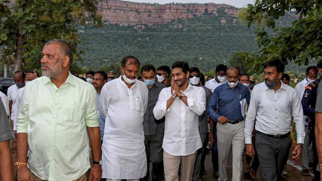 Andhra Pradesh chief minister YS Jaganmohan Reddy.(PTI)