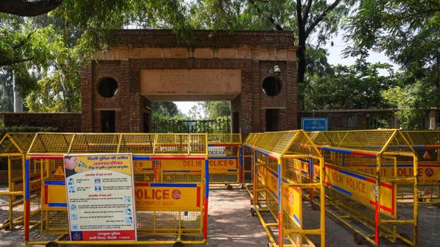 Colleges in Delhi are still closed for undergraduate students.(Amal KS/HT Photo) Colleges in Delhi are still closed for undergraduate students.(Amal KS/HT Photo)
