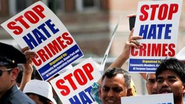 In 4.4 per cent of the cases, the hate crimes took place in churches, synagogues, mosques and other places of worship.(Reuters)