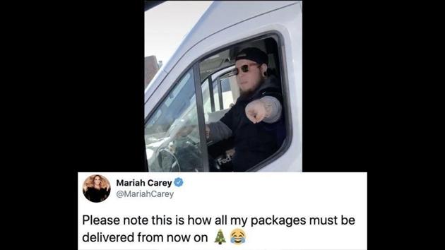 This video was shared on November 17. (Twitter/@MariahCarey) This video was shared on November 17. (Twitter/@MariahCarey)
