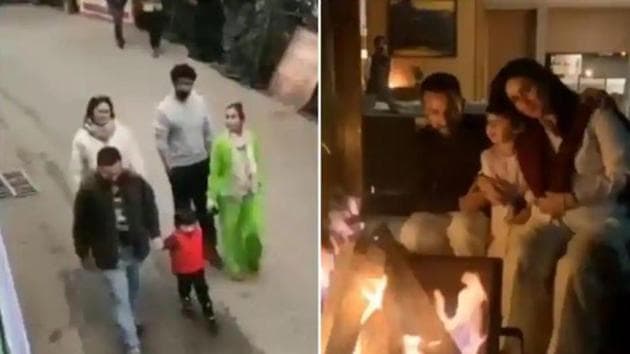 The ladies joined Saif and Arjun over an extended Diwali holiday. The ladies joined Saif and Arjun over an extended Diwali holiday.