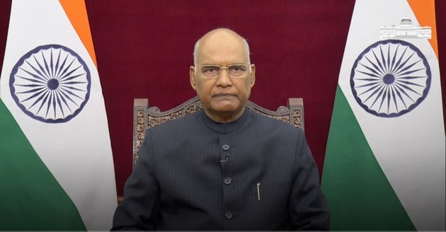 President Ram Nath Kovind on Wednesday addressed the 4th annual convocation of Jawaharlal Nehru University (JNU) through a video message(@rashtrapatibhvn) President Ram Nath Kovind on Wednesday addressed the 4th annual convocation of Jawaharlal Nehru University (JNU) through a video message(@rashtrapatibhvn)